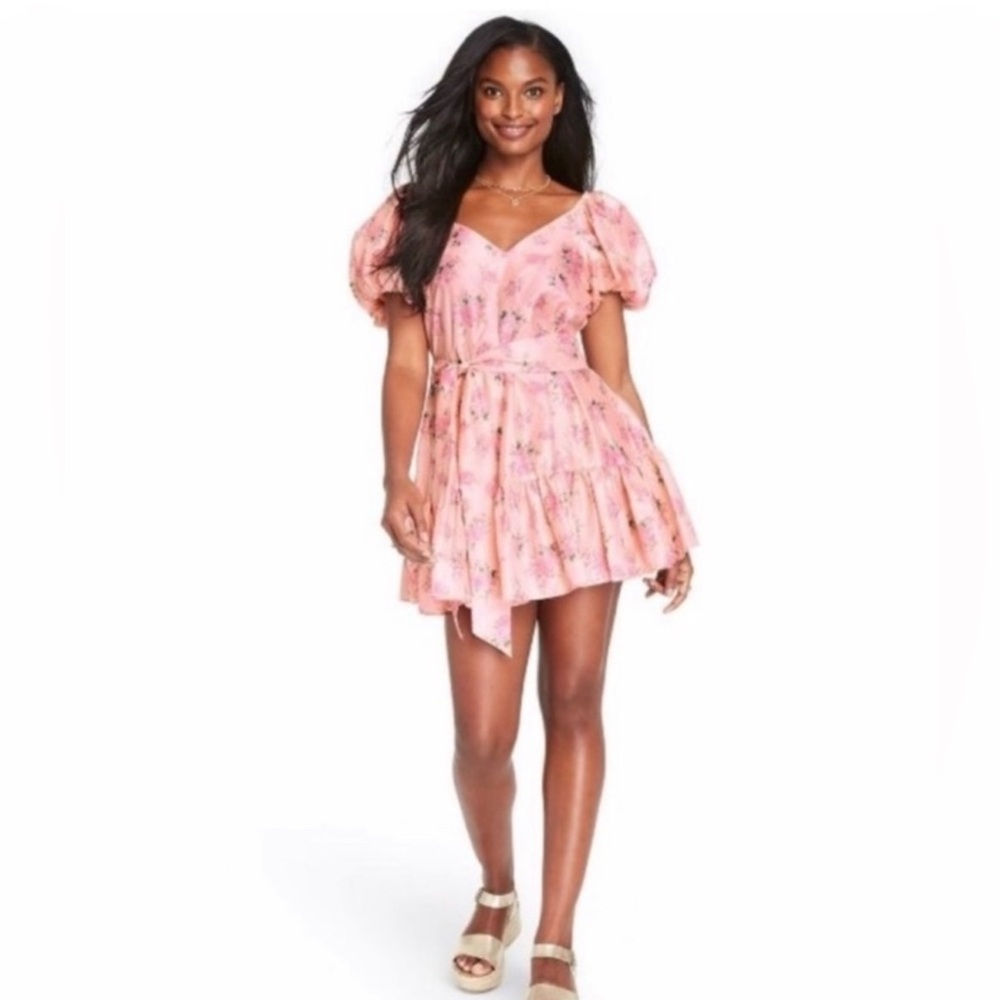 LoveShackFancy x Target Pink Floral Dress Size 12